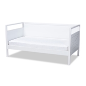 Baxton Studio Cintia Cottage Farmhouse White Finished Wood Twin Size Daybed